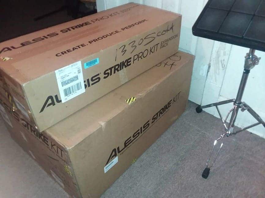 a new Alesis Strike Pro before sampling 